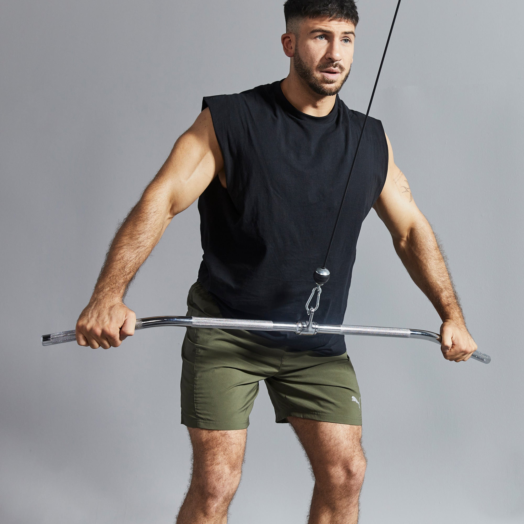 Rotējošs augšējās troses stienis 118 cm