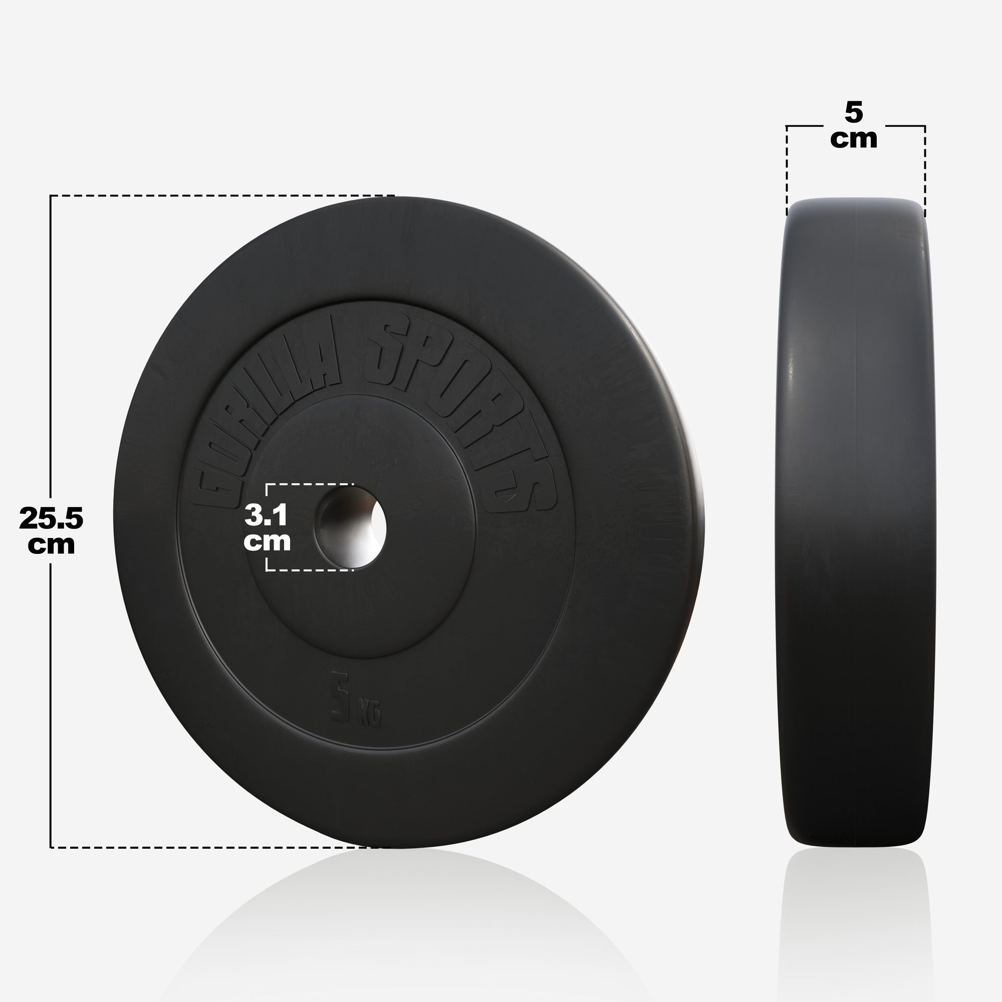 Vinila svaru diski 6 x 5 kg 30 mm