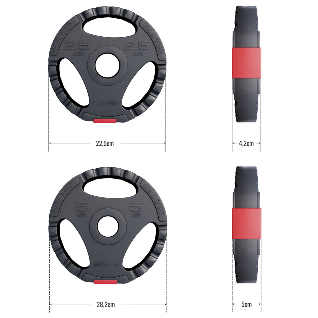 Tri Grip svaru disku komplekts 30 kg 50/51 mm