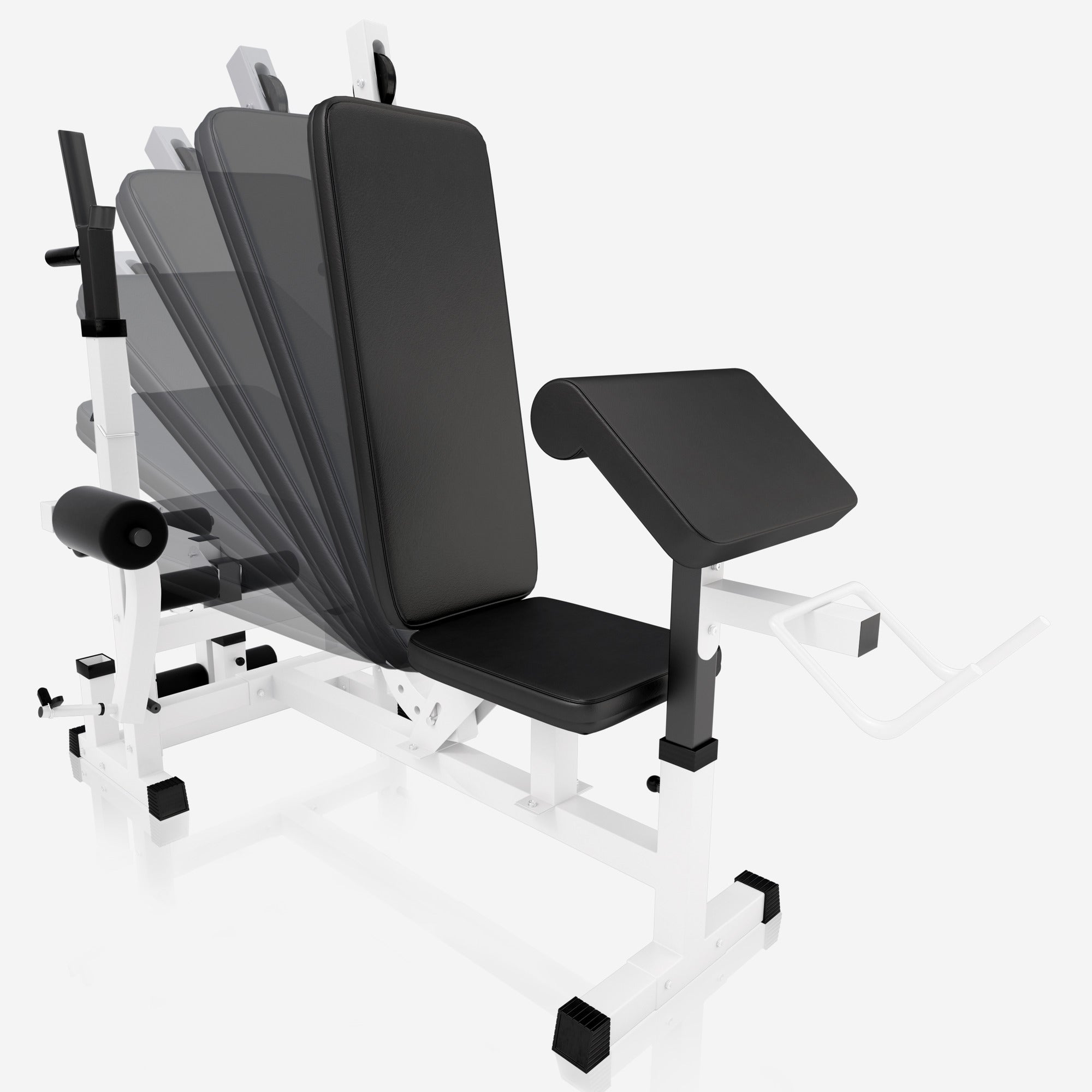 Daudzfunkcionāls svarcelšanas sols + 108 kg stieņa komplekts