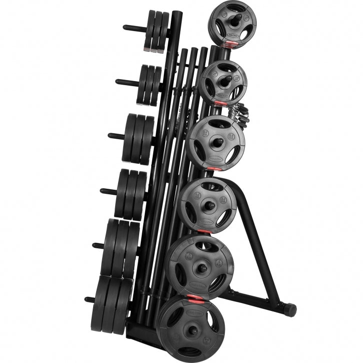 Svaru disku un stieņu statīvs 30 mm svaru diskiem, 170cm augsts