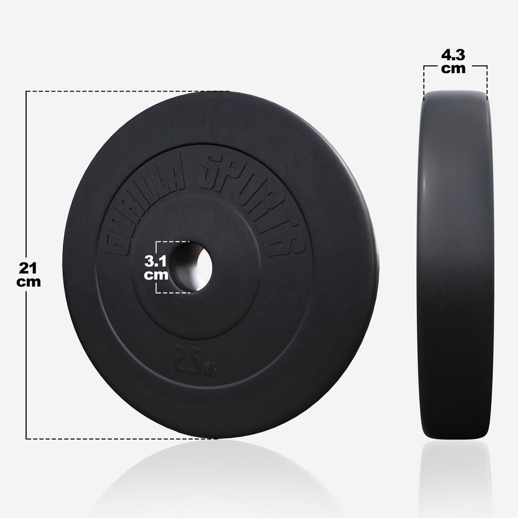 Ar vinilu pārklāts svaru disks 2,5 kg 30 mm