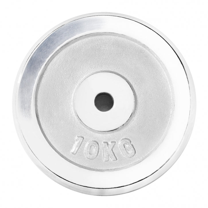 Ar hromu pārklāts svaru disks 10 kg, 30 mm