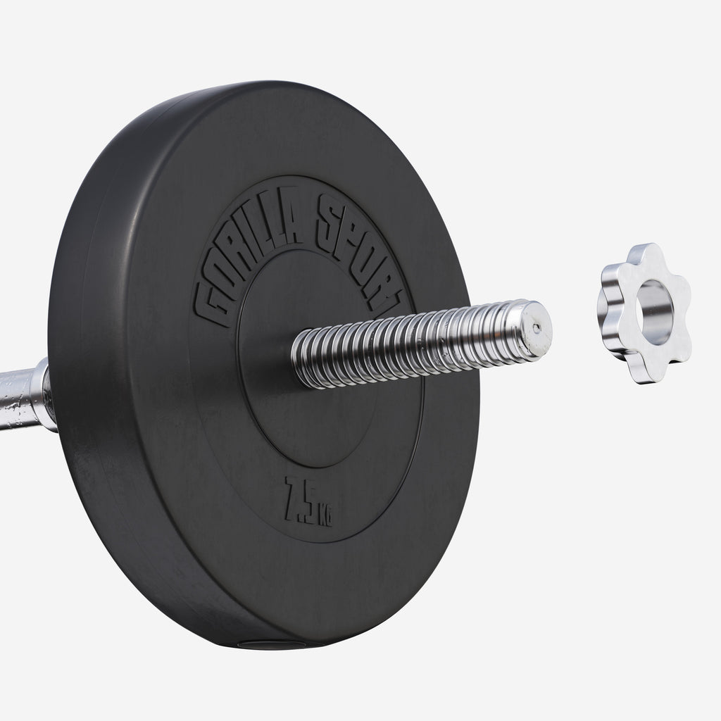 Ar vinilu pārklāts svaru disks 7,5 kg 30 mm