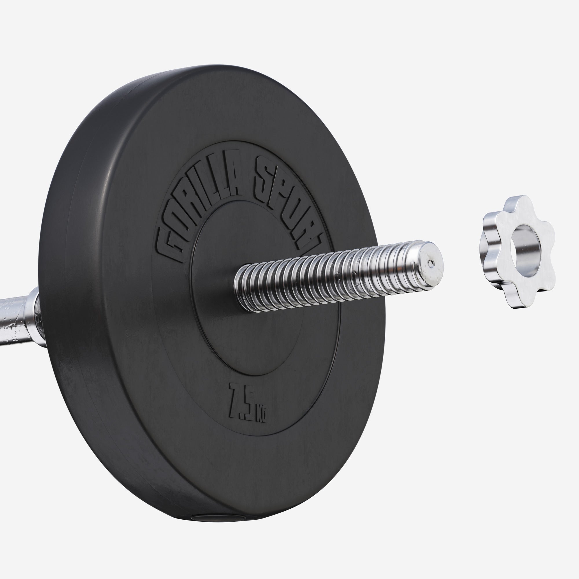 Ar vinilu pārklāts svaru disks 7,5 kg 30 mm