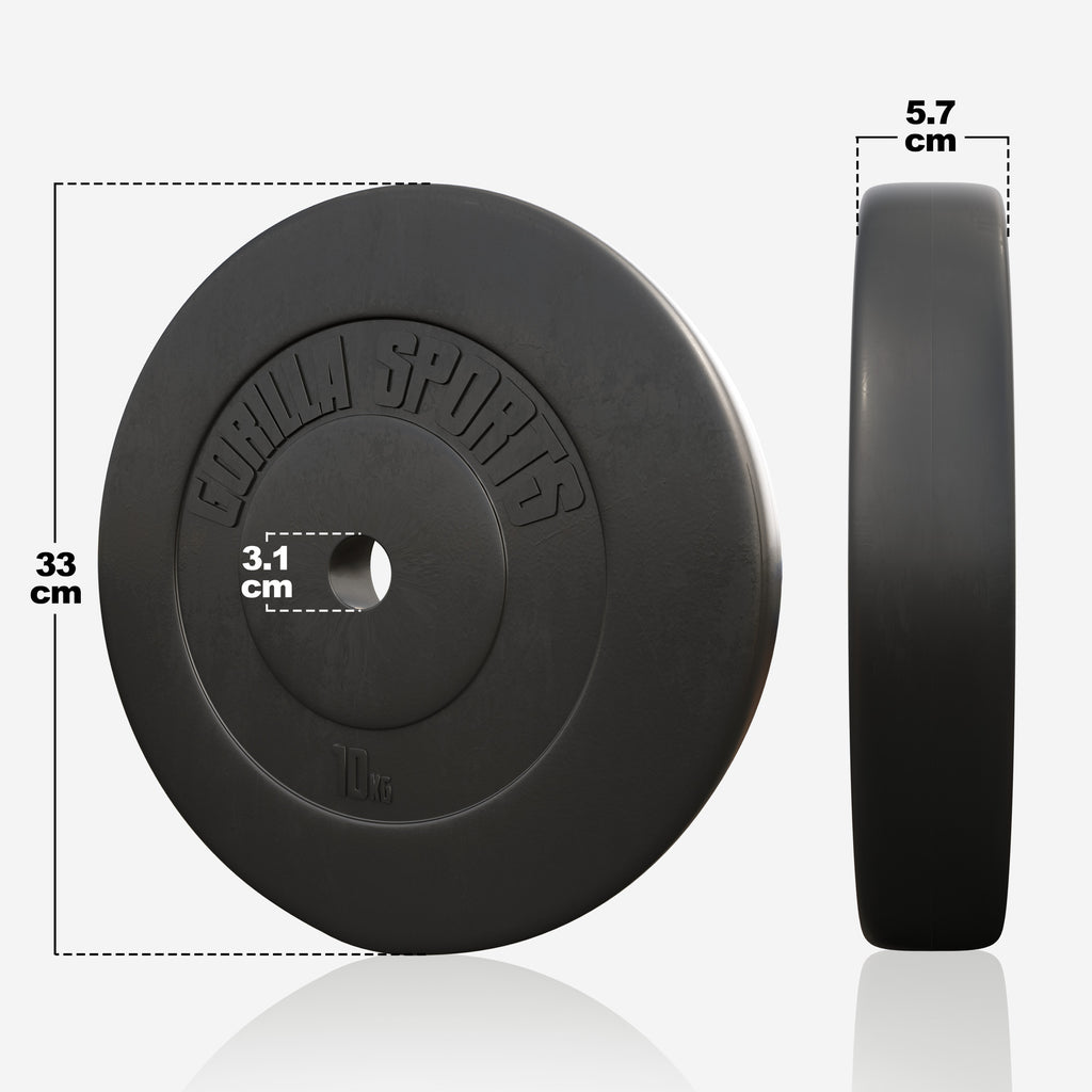 Ar vinilu pārklāts svaru disks 10 kg 30 mm