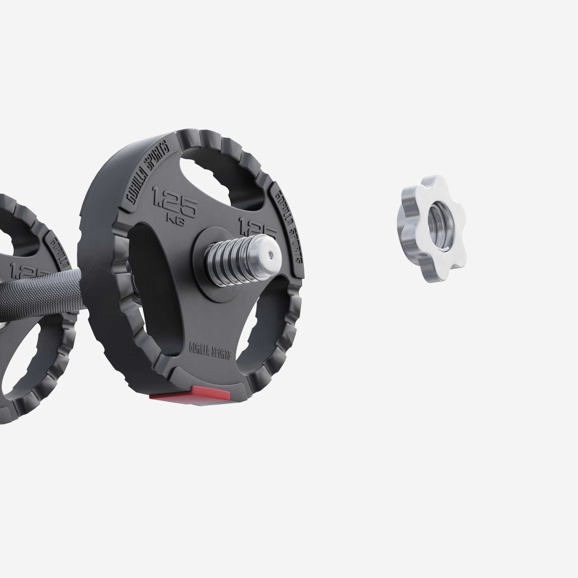 Tri Grip vinila svaru disks 1,25 kg 30 mm