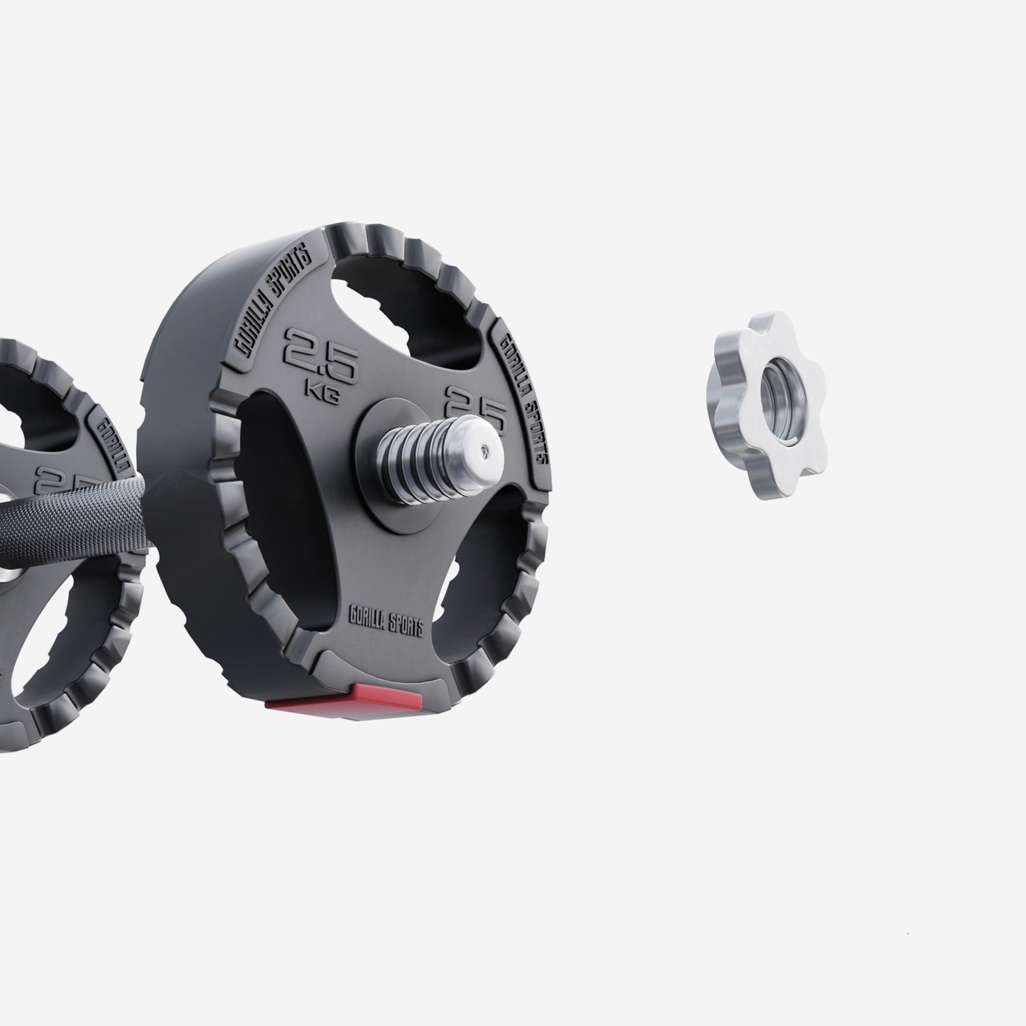 Tri Grip vinila svaru disks 2,5 kg 30 mm