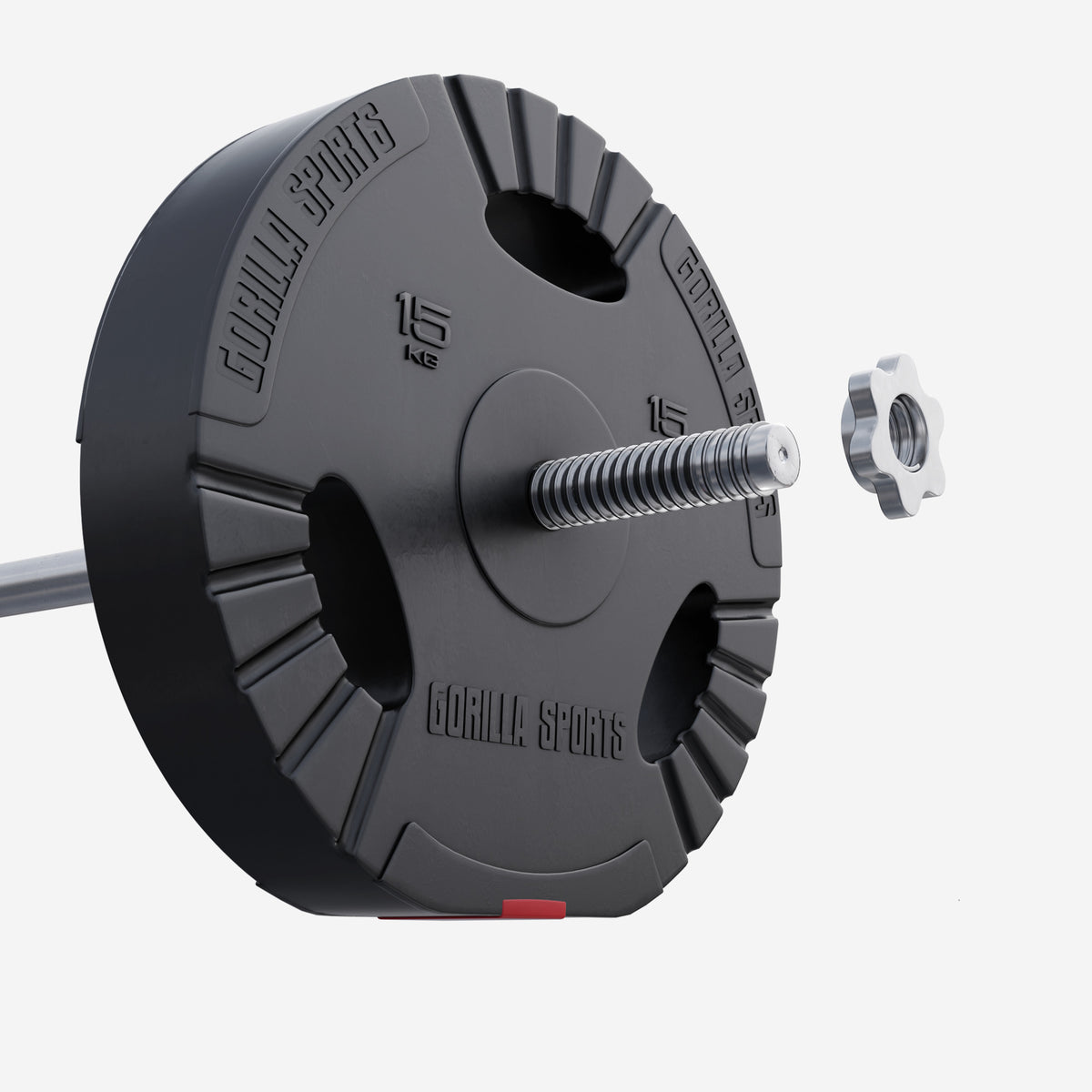 Tri Grip vinila svaru disks 15 kg 30 mm