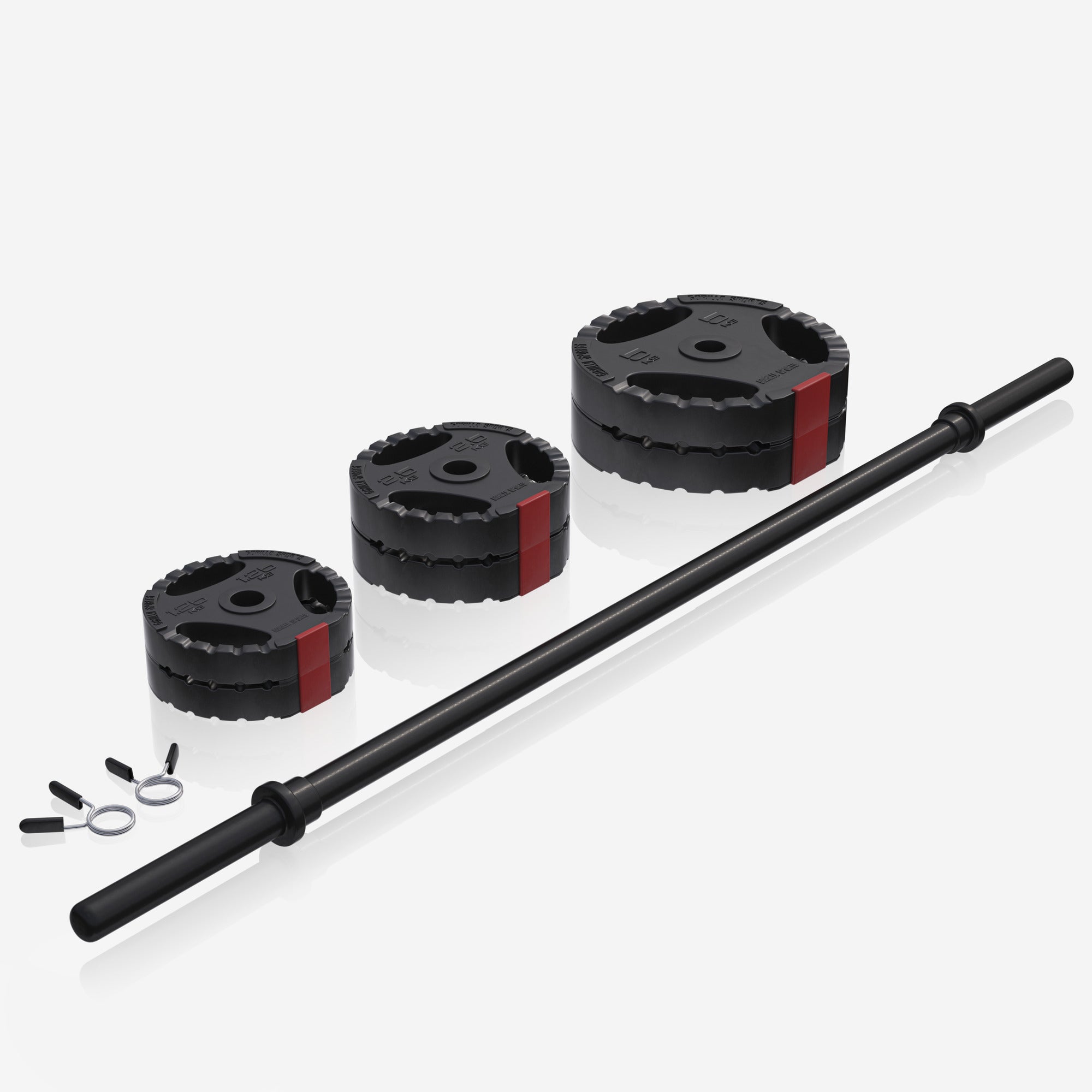 BodyPump komplekts 19,5 kg ar Tri Grip svaru diskiem
