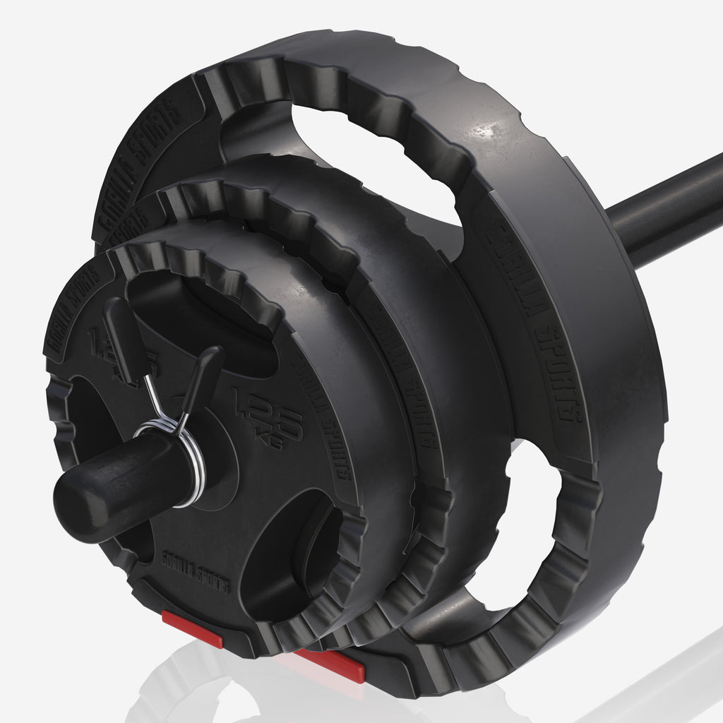 BodyPump komplekts 19,5 kg ar Tri Grip svaru diskiem
