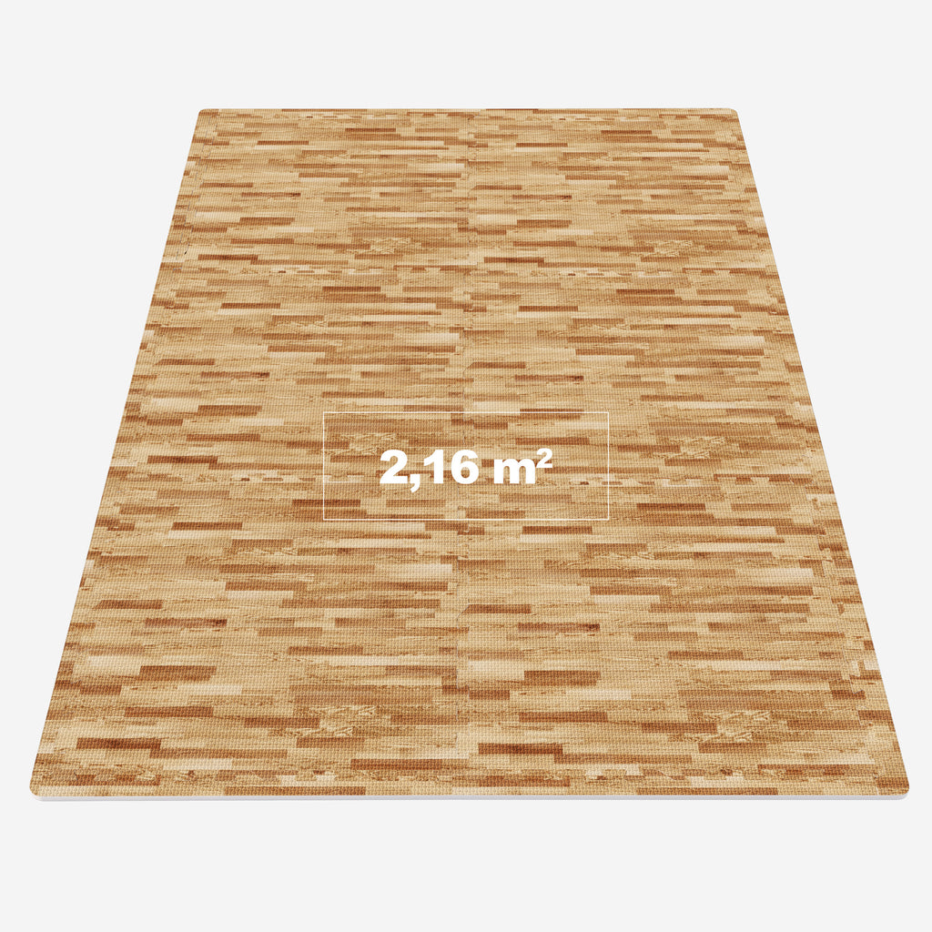 Aizsargpaklājs, 6 daļas 60 x 60 x 1,2 cm, koka dizains