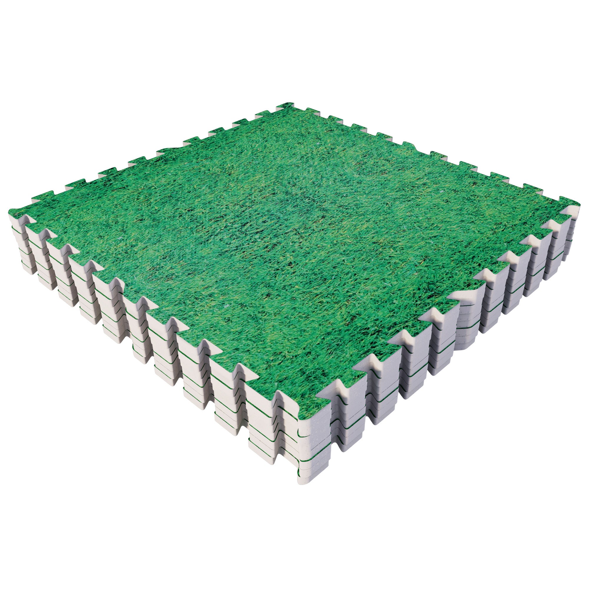 Treniņu paklājs 8 daļas 60 x 60 x 1,2 cm zāles dizains