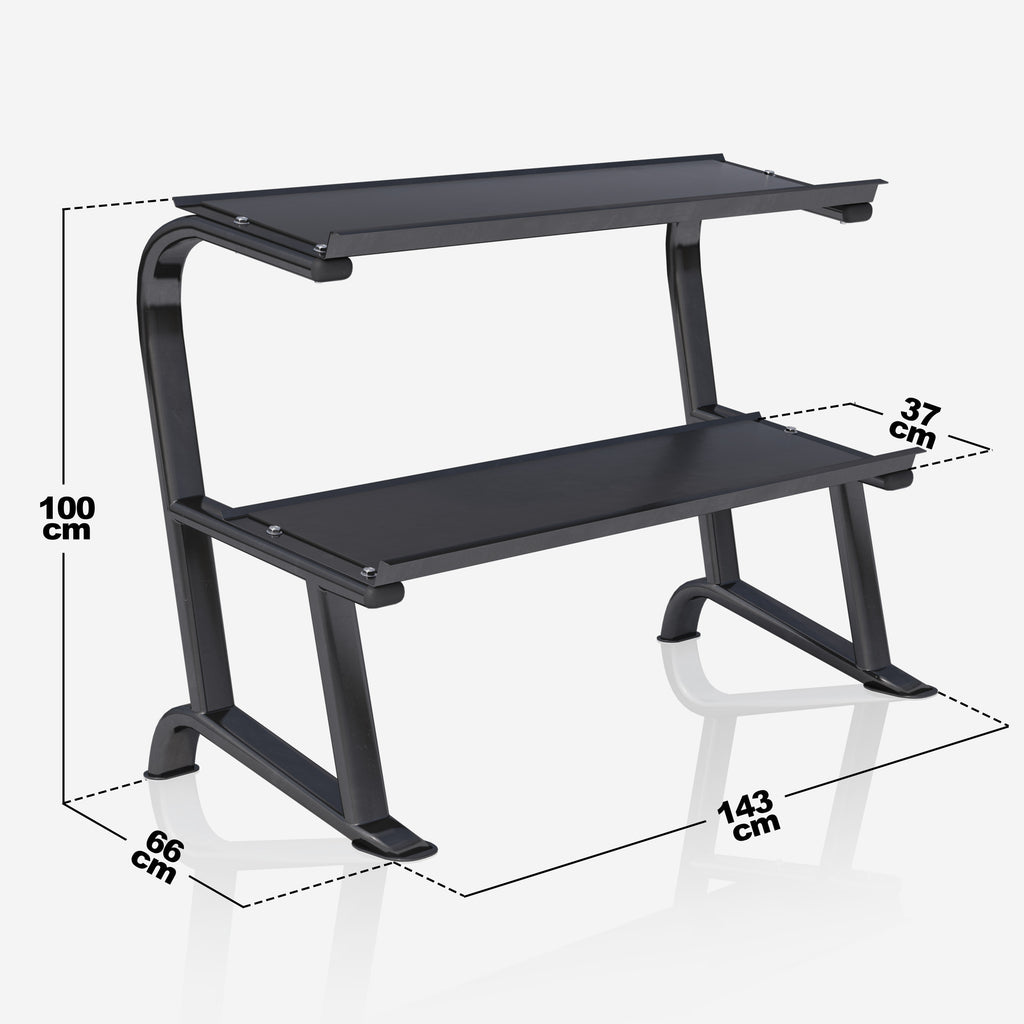 Hexagon hanteles komplekts 237 kg ar statīvu