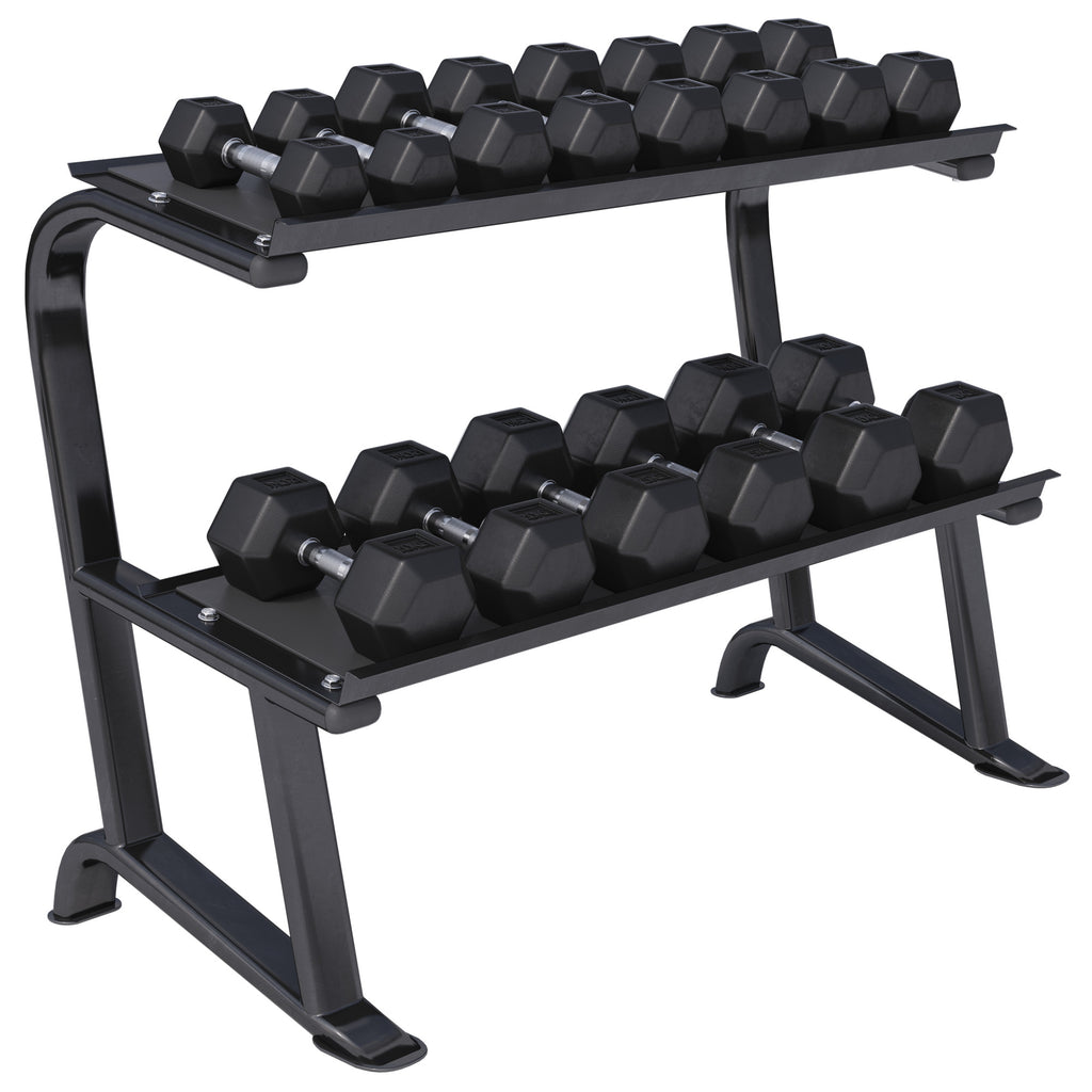 Hexagon hanteles komplekts 237 kg ar statīvu