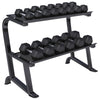 Hexagon hanteles komplekts 237 kg ar statīvu