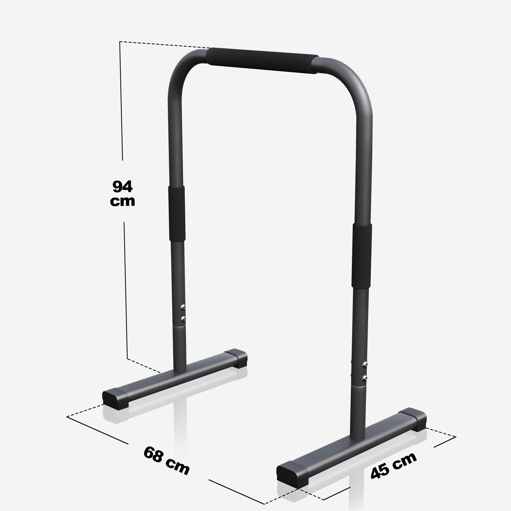 Līdztekas / atbalsta stieņi mājai 94 cm ķermeņa svara treniņiem