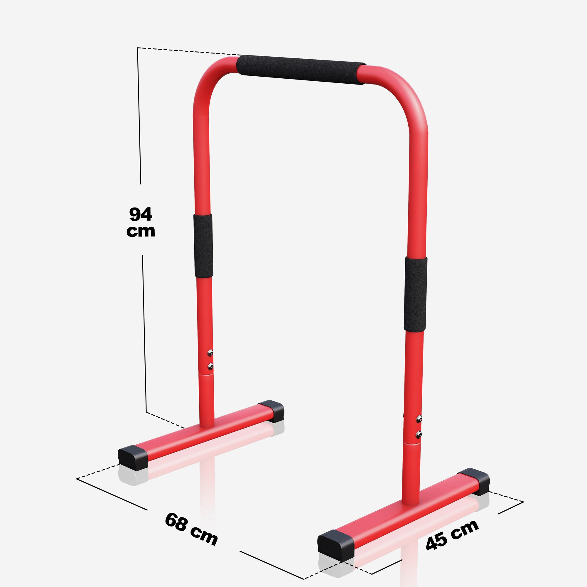 Līdztekas / atbalsta stieņi mājai 94 cm ķermeņa svara treniņiem
