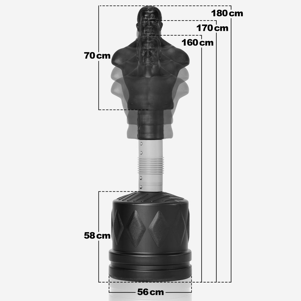 Stāvošs Bob boksa maiss 160–180 cm ar piepildāmu pamatni