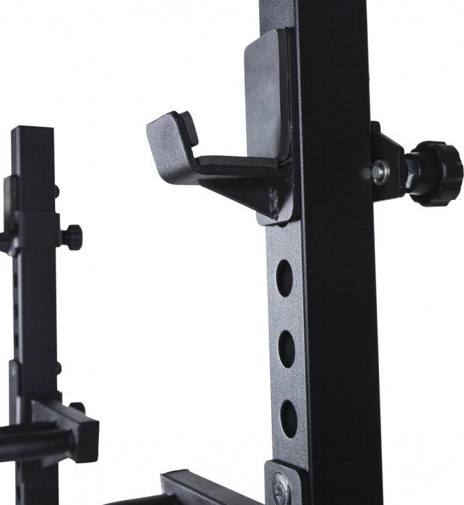Half rack pietupienu statīvs un svaru stieņa komplekts 140 kg