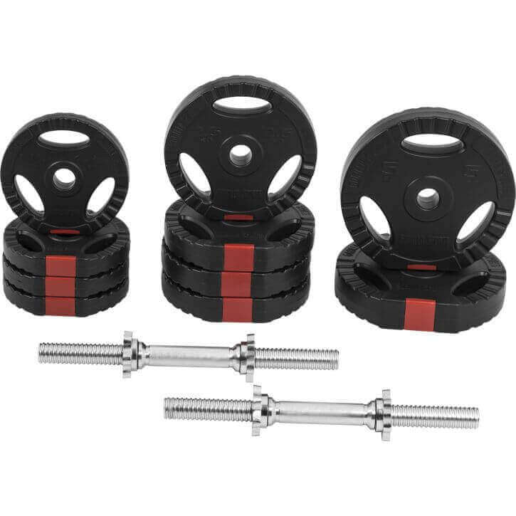 Tri Grip hanteļu komplekts 30 kg ar 35 cm stieņiem