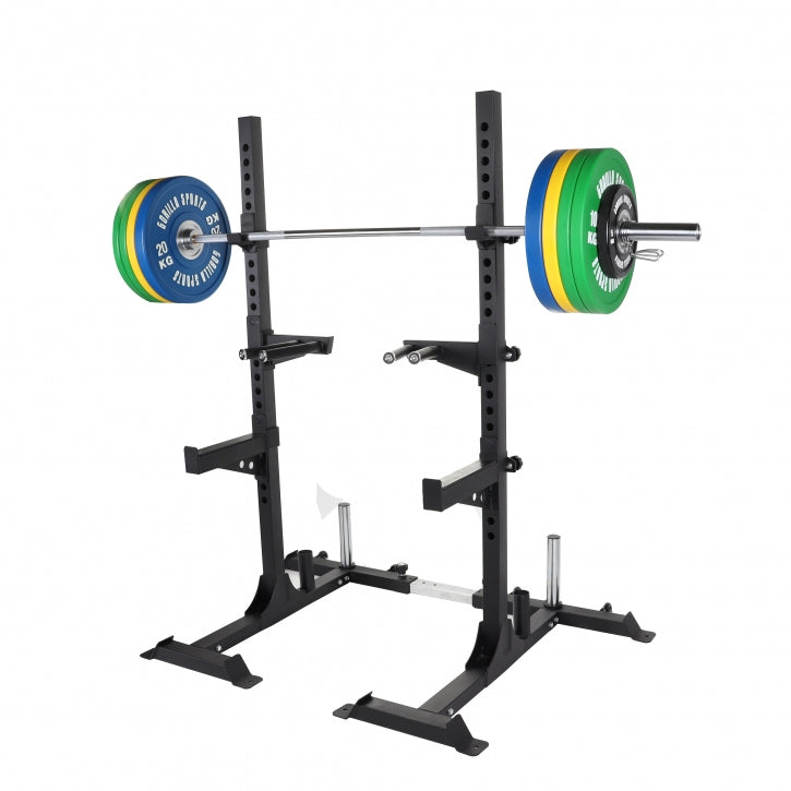 Half rack pietupienu statīvs un svaru stieņa komplekts 140 kg
