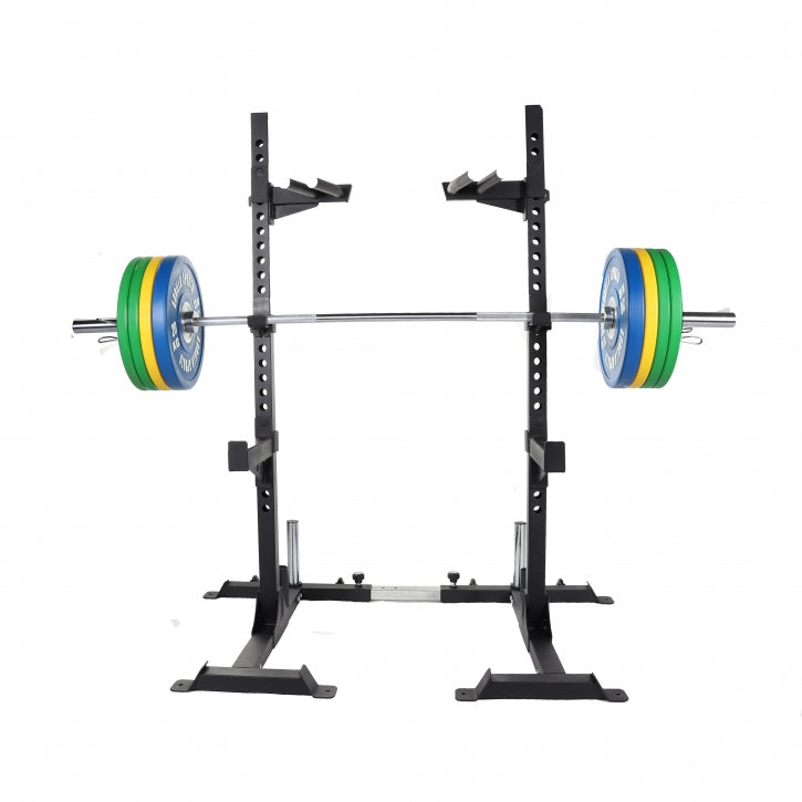 Half rack pietupienu statīvs un svaru stieņa komplekts 140 kg