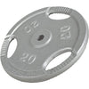 Čuguna svaru disks ar rokturiem 20 kg 30 mm