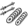 Hromētu hanteļu komplekts 27,5 kg 30 mm