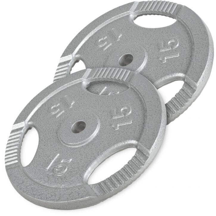 Čuguna Tri Grip svaru diski 2 x 15 kg 30 mm