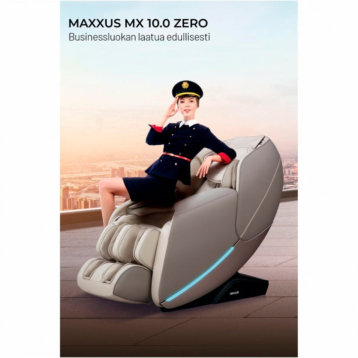 MX 10.0 masāžas krēsls šampanieša/bēšā krāsā
