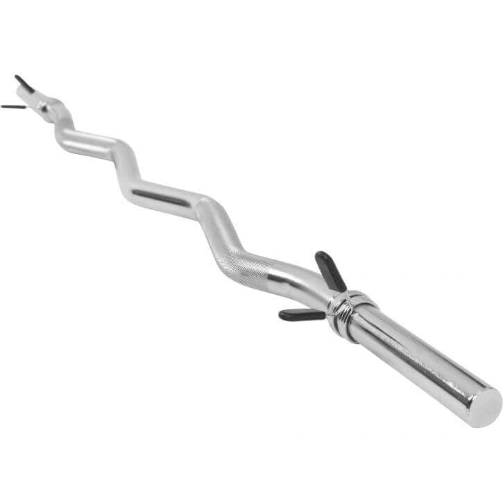 EZ bicepsa stienis 120 cm ar atsperu fiksatoriem