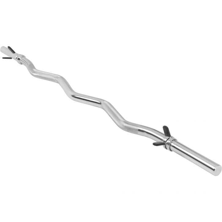 EZ bicepsa stienis 120 cm ar atsperu fiksatoriem