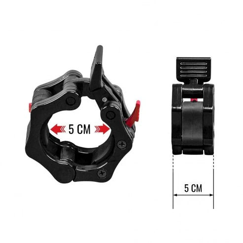 Ātrās fiksācijas skavas 50 mm stieņiem, 2 gab.
