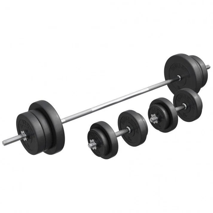 Vinila stieņa un disku komplekts 70 kg ar taisno stieni