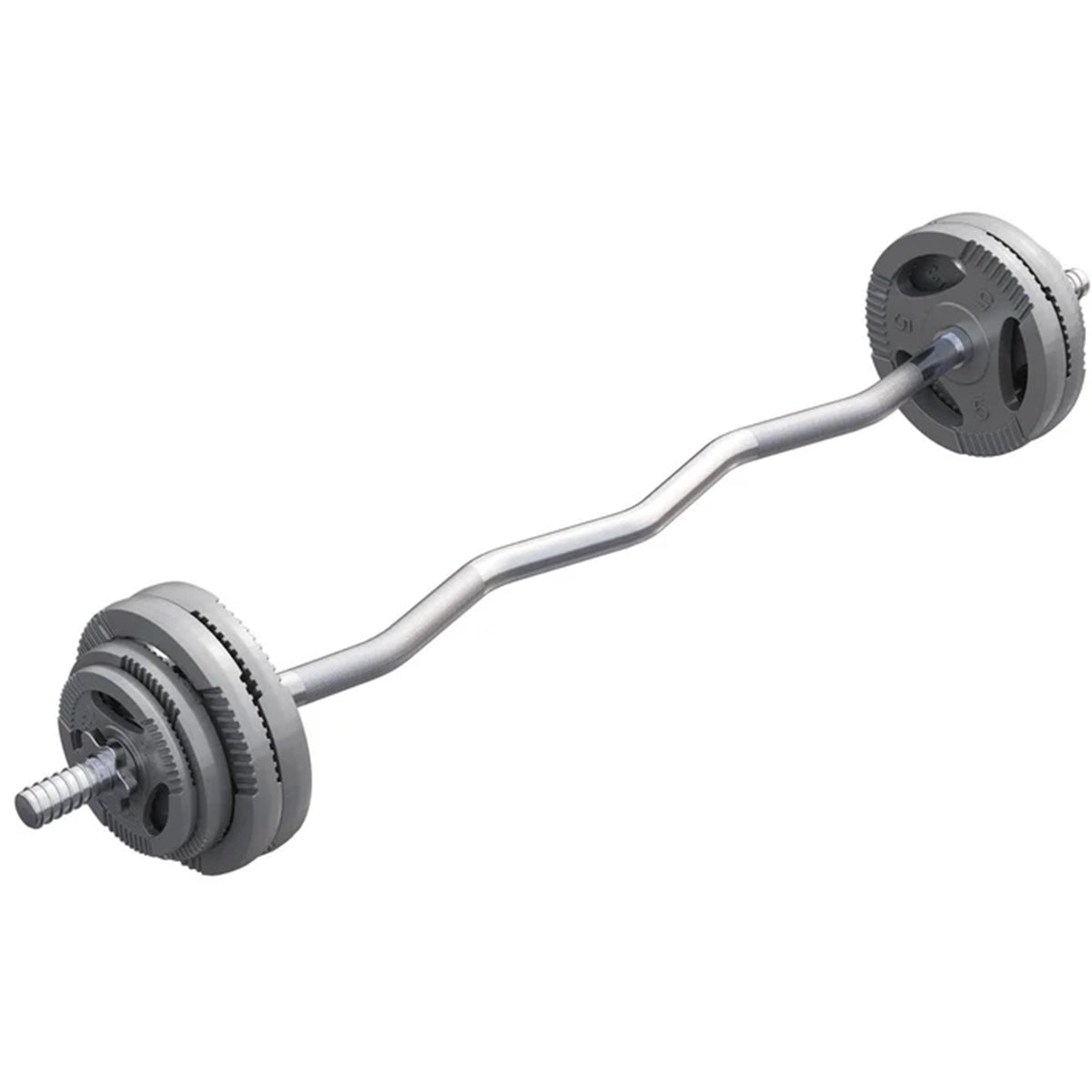 Tri Grip stieņa un disku komplekts 35 kg ar EZ stieni