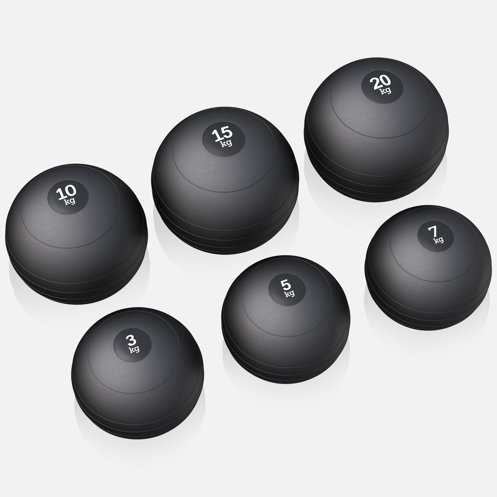 Slam Ball medicīnas bumba 3–20 kg, neslīdoša gumijas virsma