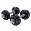 Tri Grip hanteļu komplekts 30 kg ar vītņotām fiksatoriem