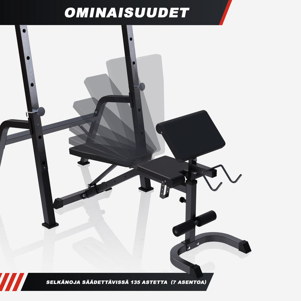 Regulējams 5-in-1 svarcelšanas sols, max 200 kg