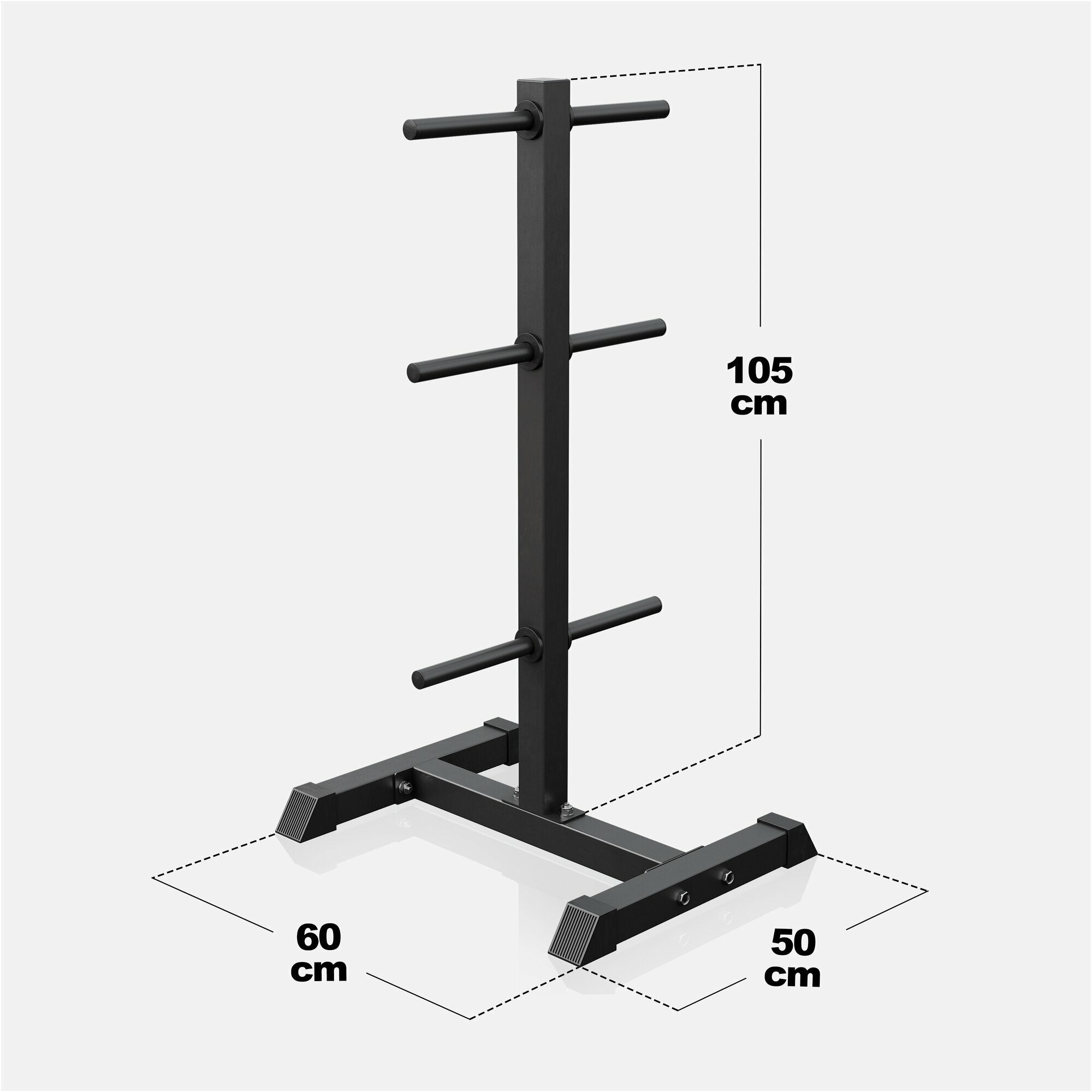 Svaru disku statīvs 30 mm svaru diskiem, melns