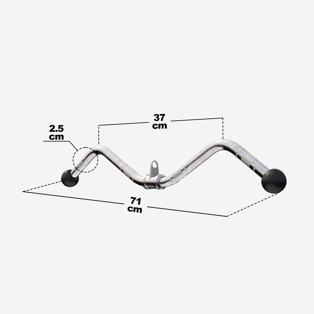 Plats curl stienis trenažierim 75 cm