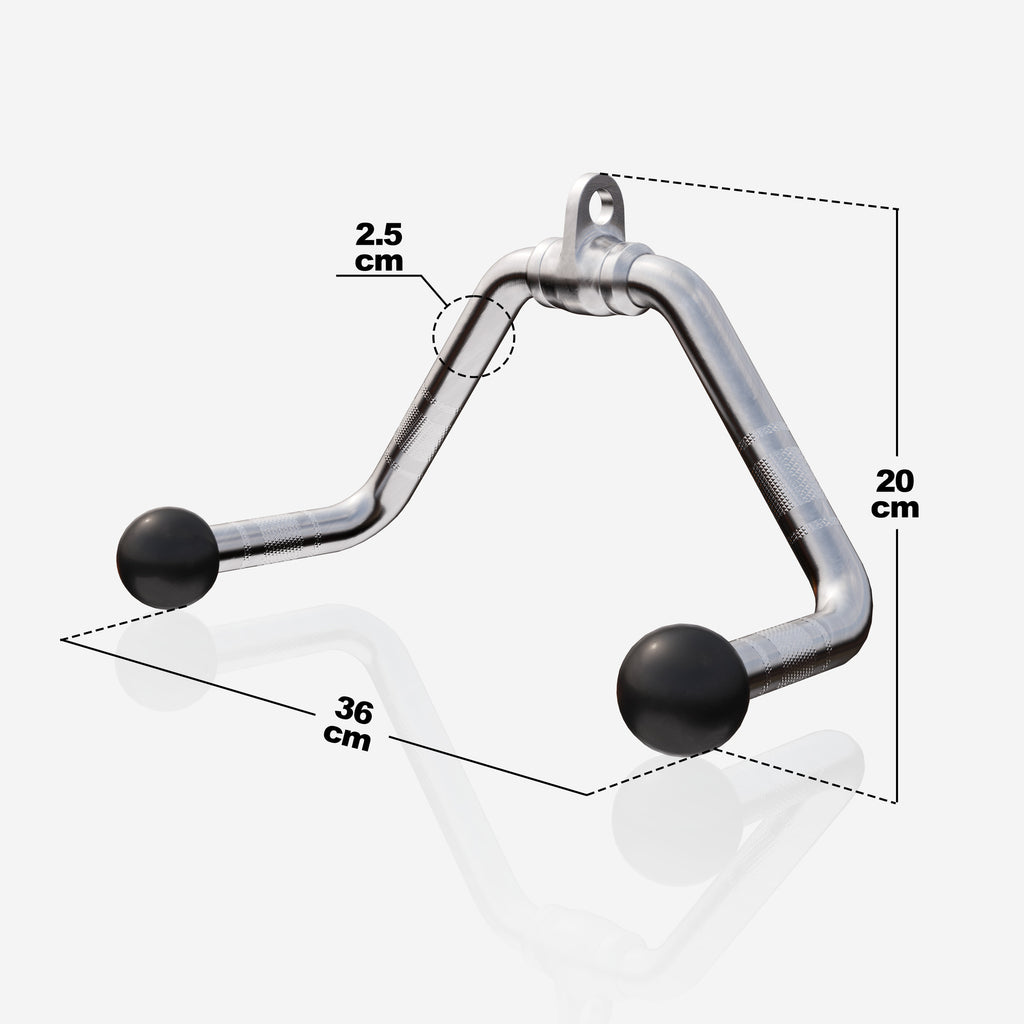 Gumijots airēšanas rokturis trenažierim 30 cm