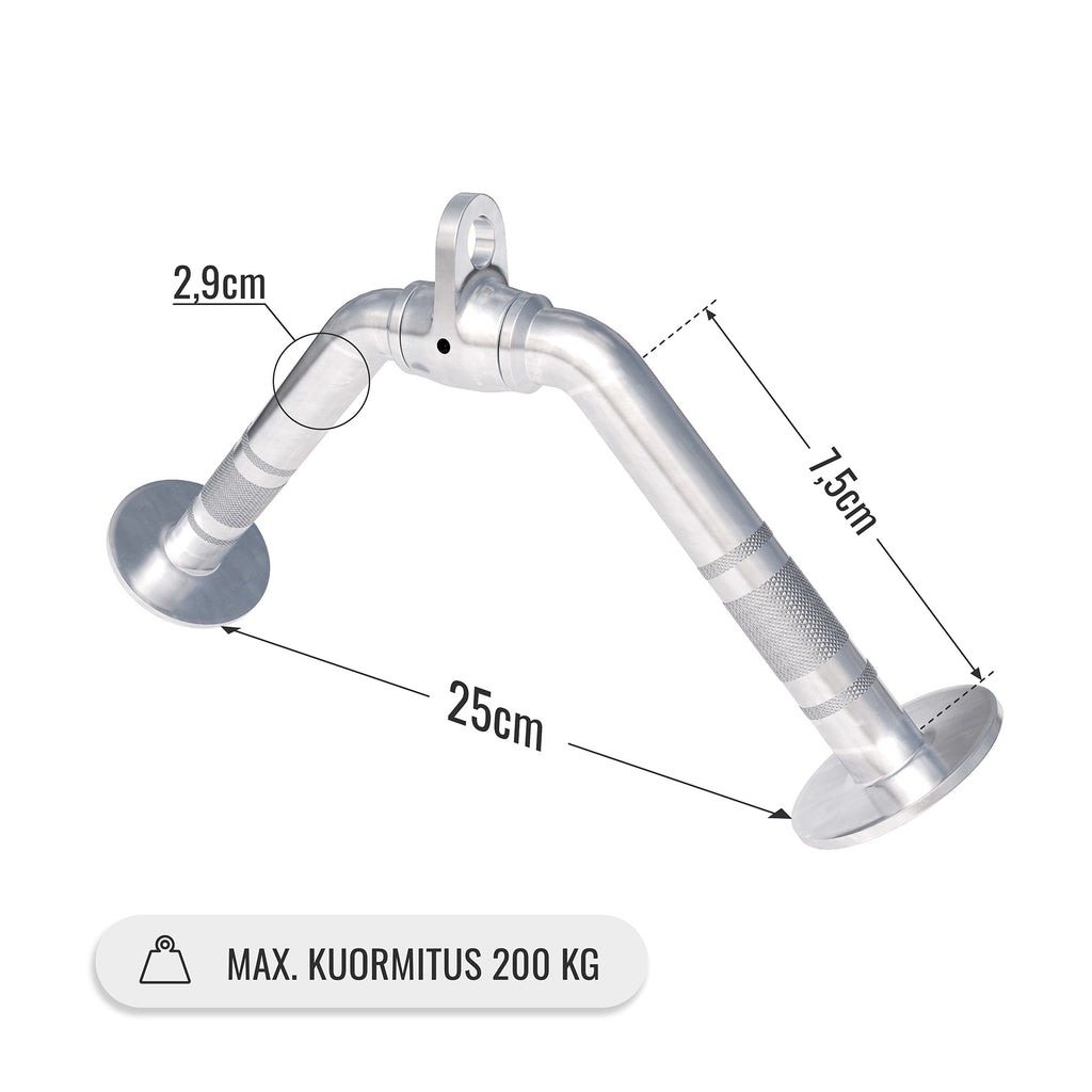 Rotējošs ergo rokturis / V-stienis trenažiera blokam 35 cm