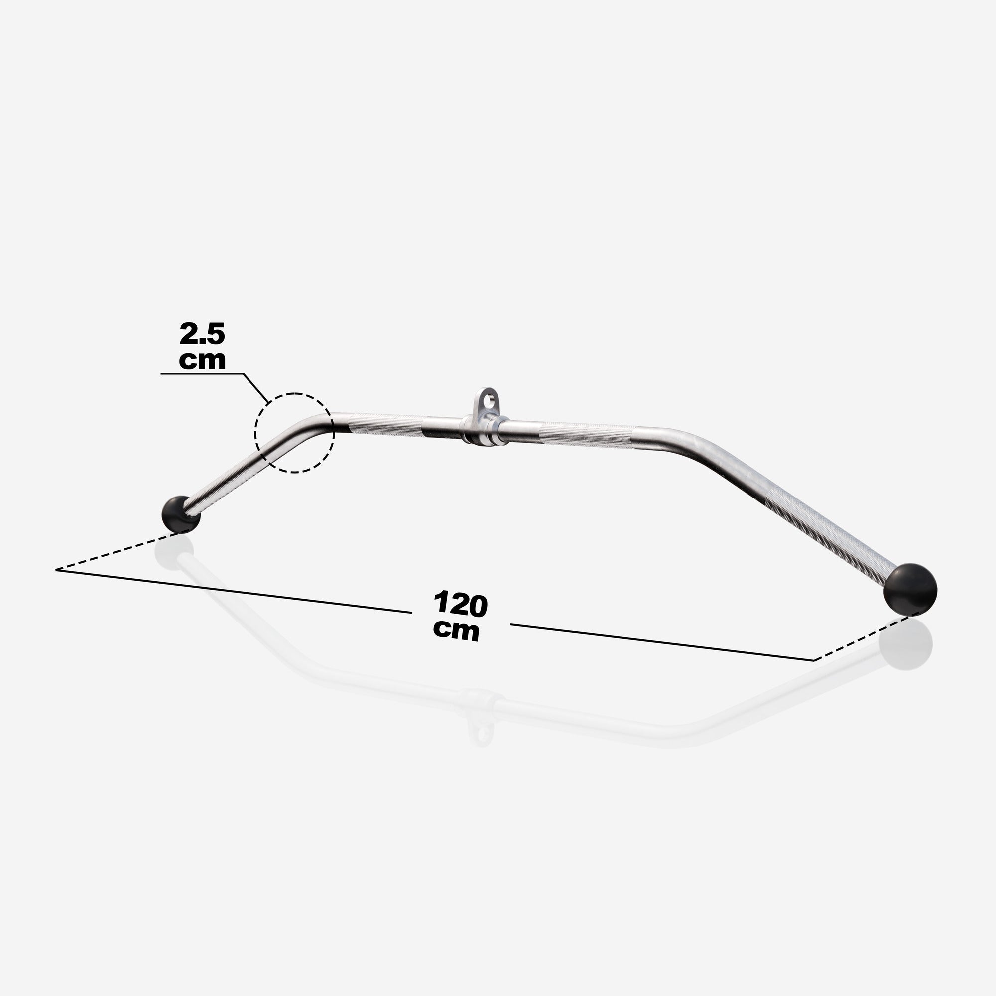 Gumijots augšējās troses stienis 120 cm