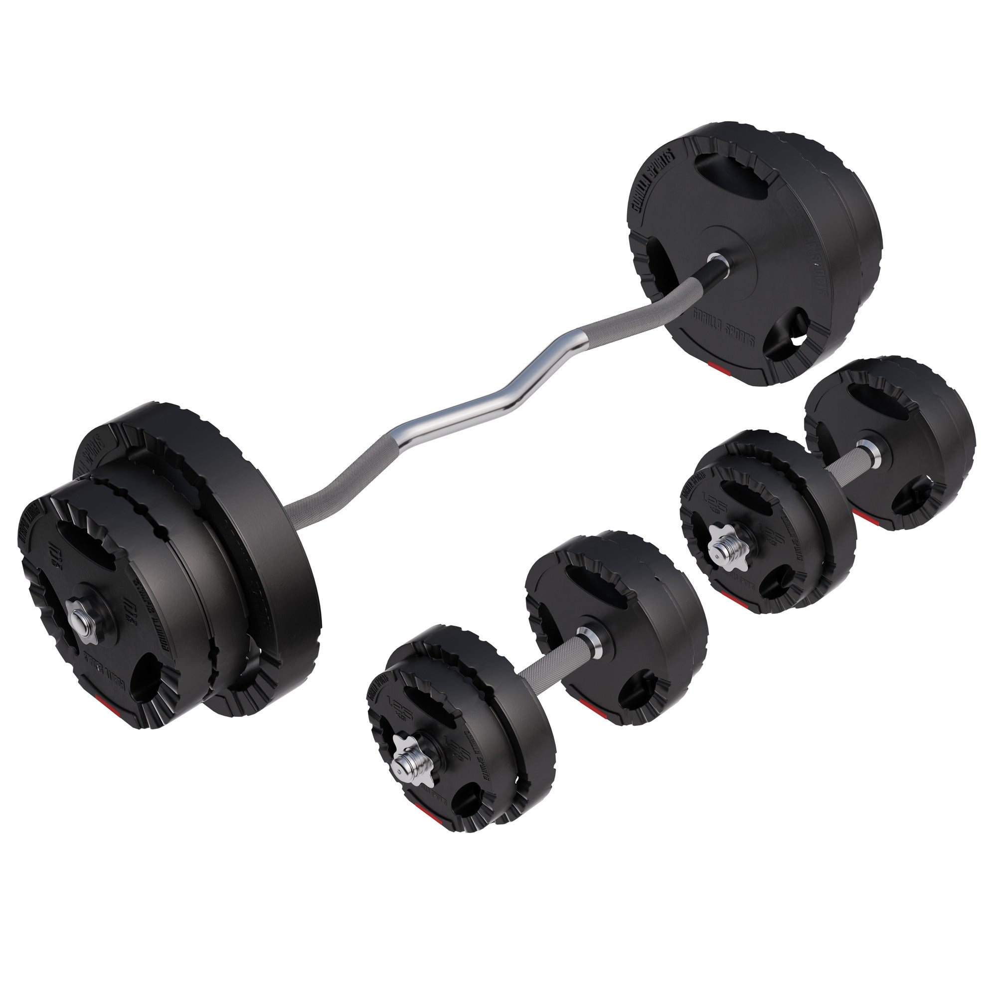Vinila Tri Grip stieņa komplekts 70 kg