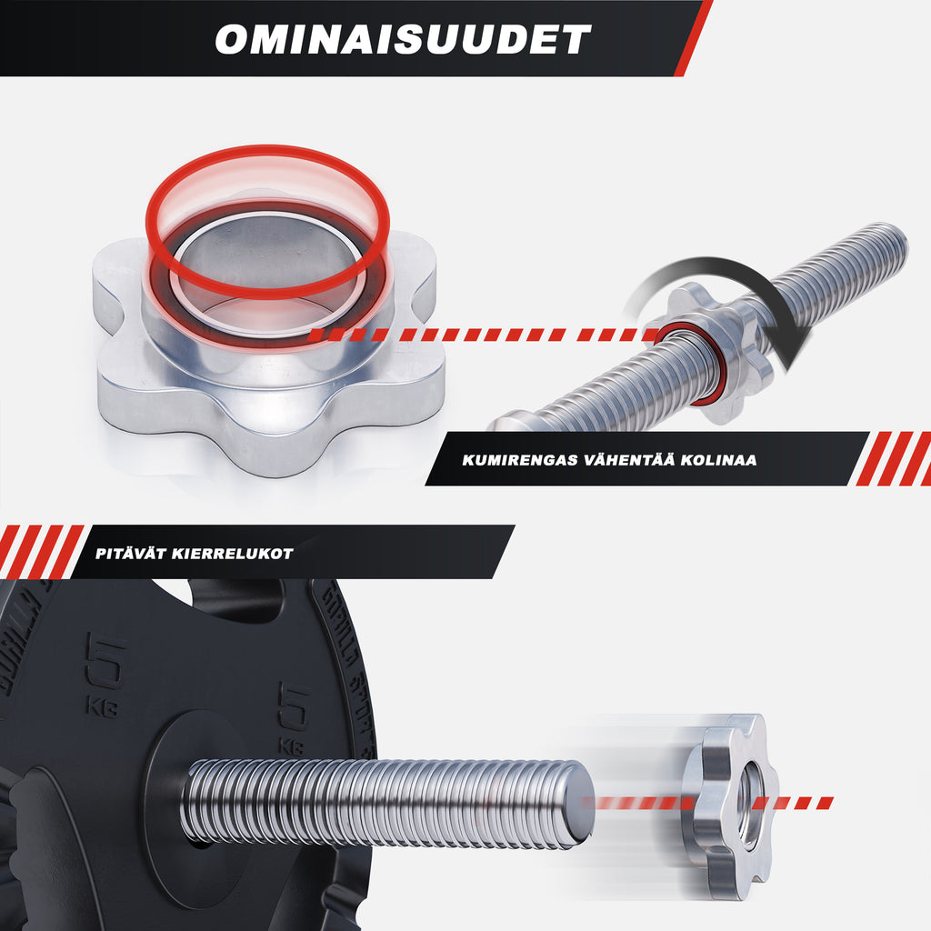 Vinila Tri Grip stieņa komplekts 70 kg
