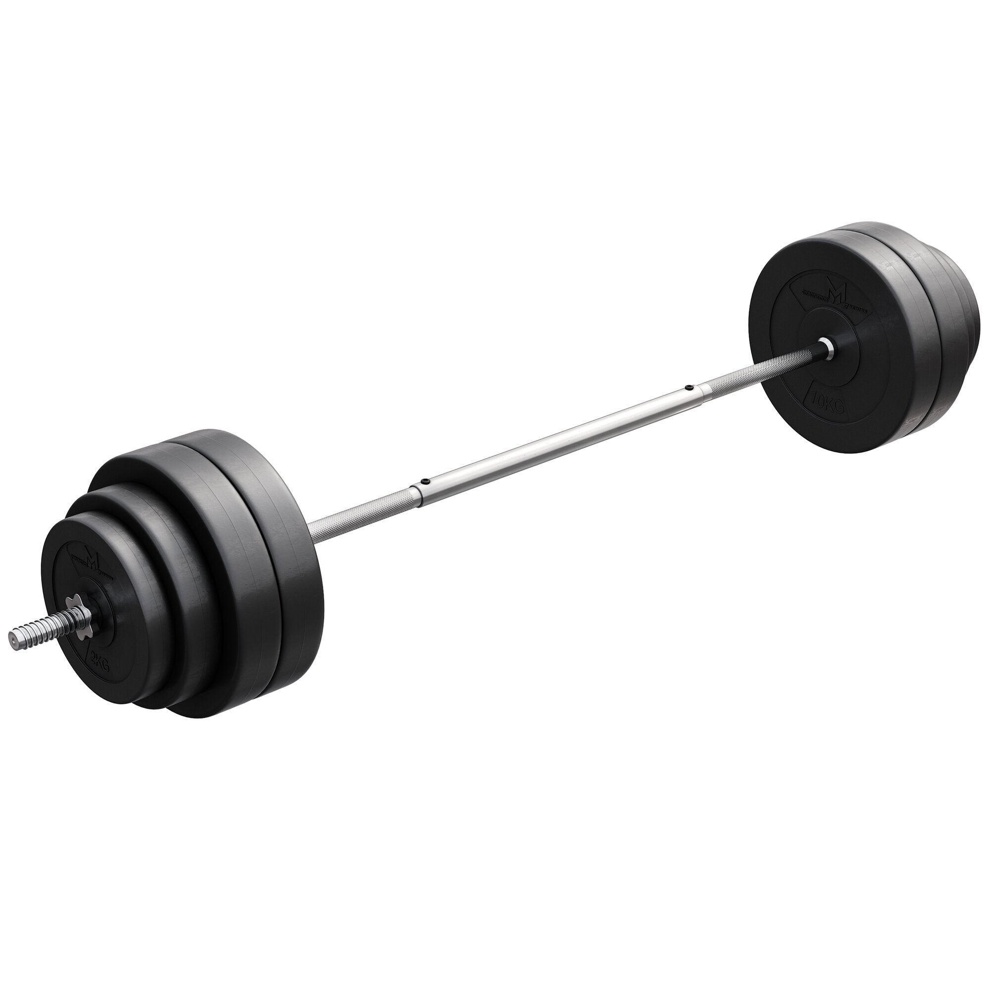 Stieņa un disku komplekts 60 kg ar taisno stieni
