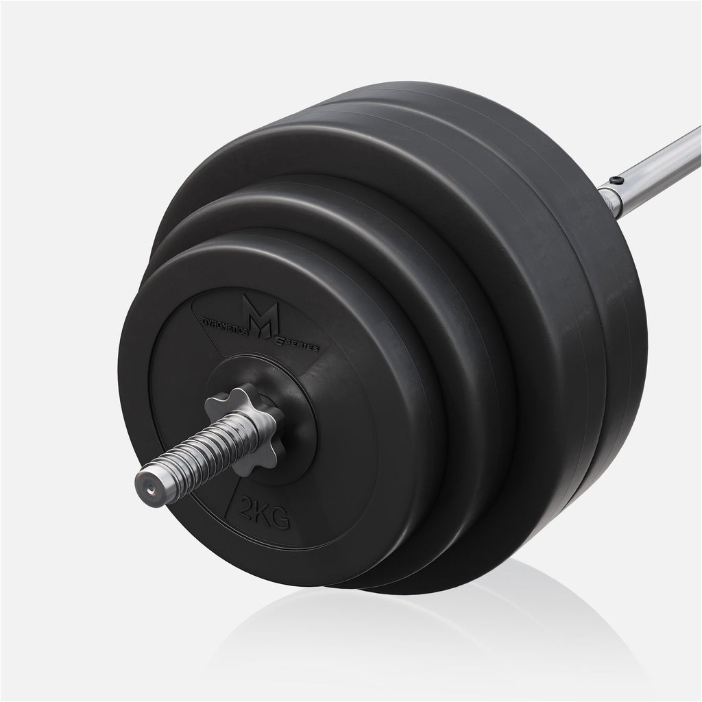 Stieņa un disku komplekts 60 kg ar taisno stieni