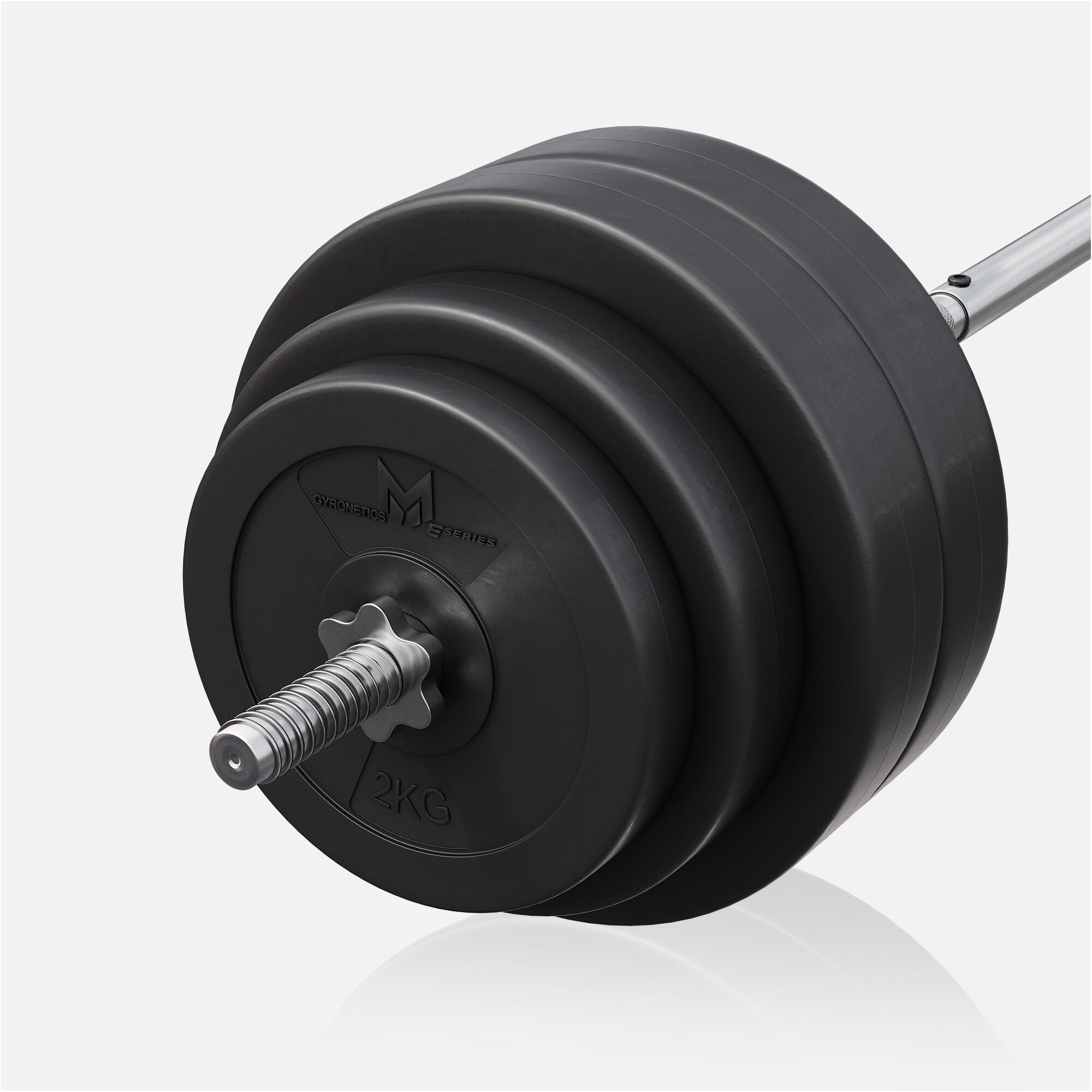 Stieņa un disku komplekts 60 kg ar taisno stieni