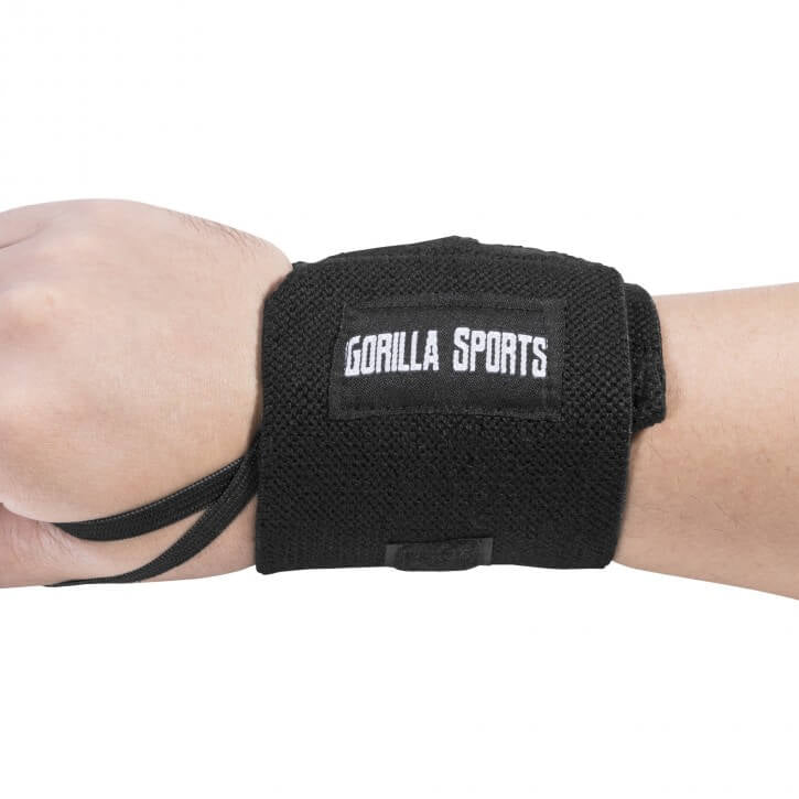 Plaukstu locītavu saites sporta zālei ar īkšķa cilpu, 2 gab.